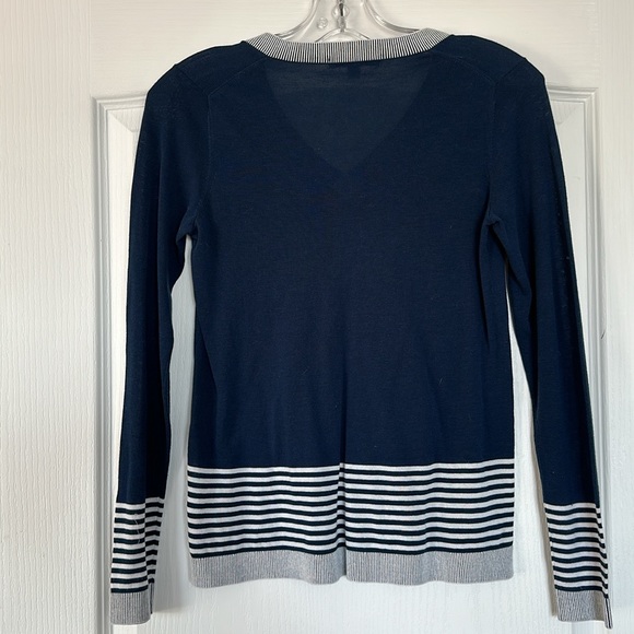 Lacoste lightweight stripe navy sailor long sleeve - Picture 6 of 6